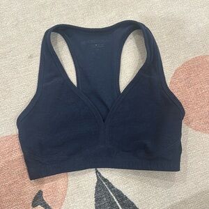 Beyond yoga heather blue size small sports bra